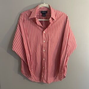 White and Pink Stripped Blouse